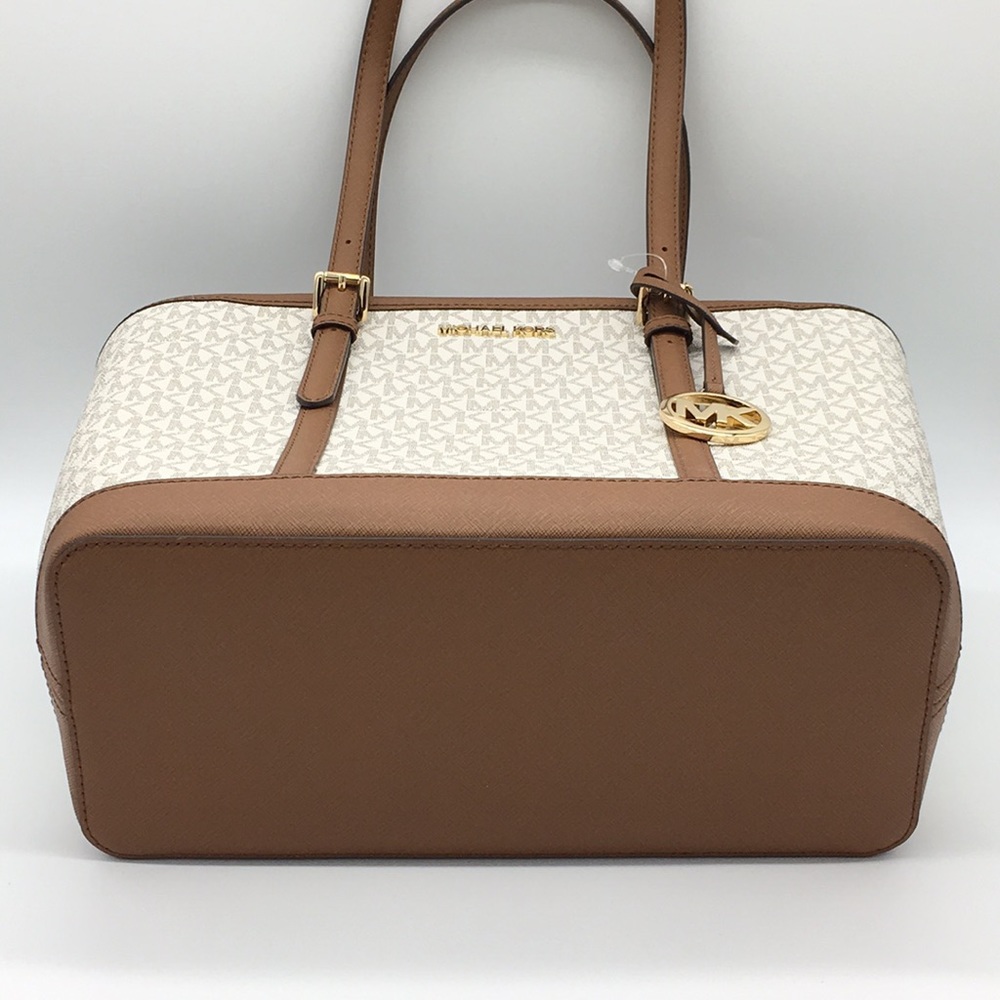 MICHAEL KORS SM TZ SHOULDER TOTE VANILLA - Picture 6 of 8